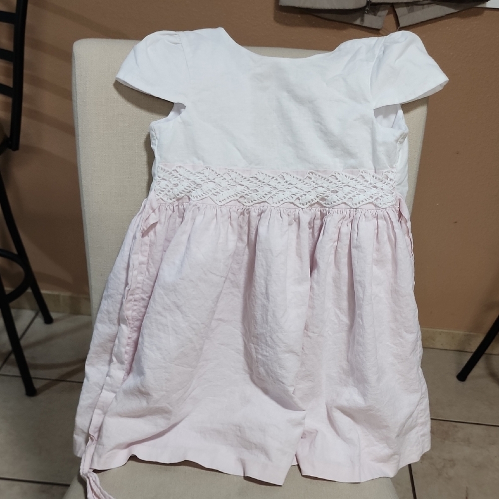 Edgehill Collection Pink Sundress with Flutter Cap Sleeves